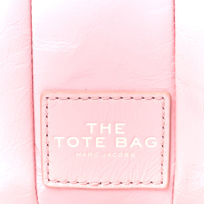 Marc Jacobs Shiny Crinkled Calfskin Mini The Tote Bag Pink 9 of 11