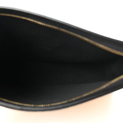 Louis Vuitton Raffia Calfskin Monogram Giant Pouch 5 of 10