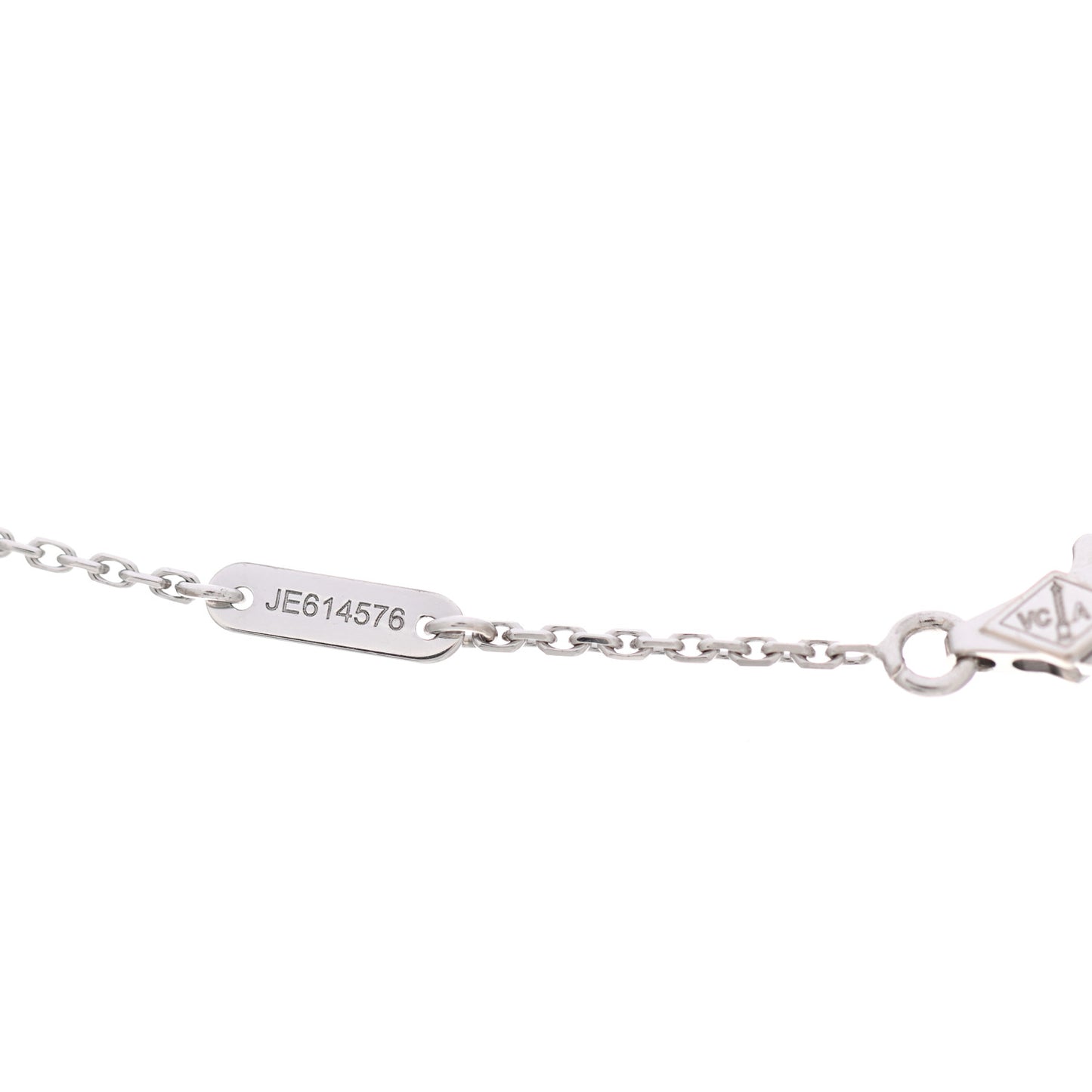 18K White Gold Turquoise Sweet Alhambra Butterfly Pendant Necklace