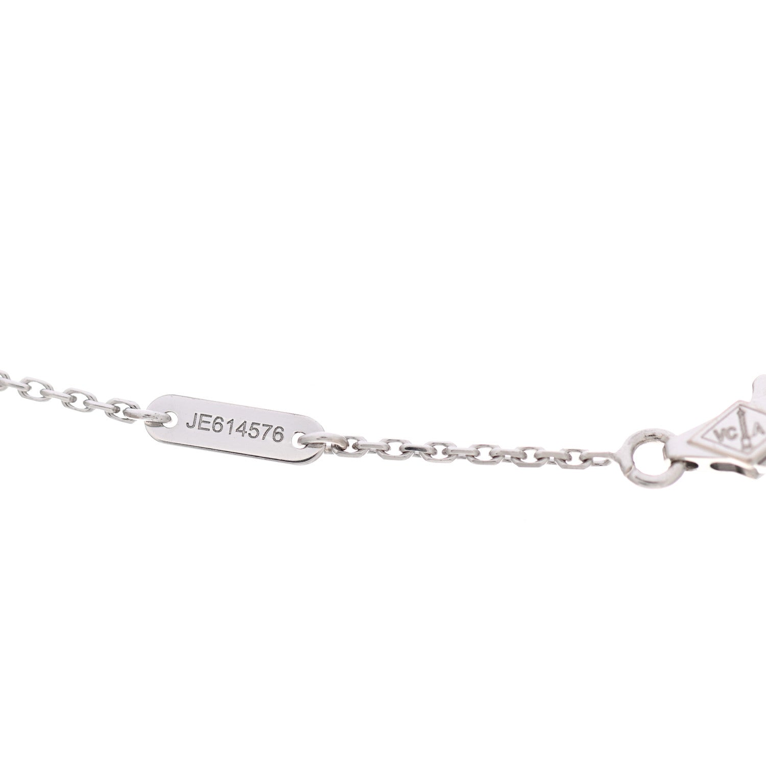 Van Cleef & Arpels 18K White Gold Turquoise Sweet Alhambra Butterfly Pendant Necklace 5 of 6