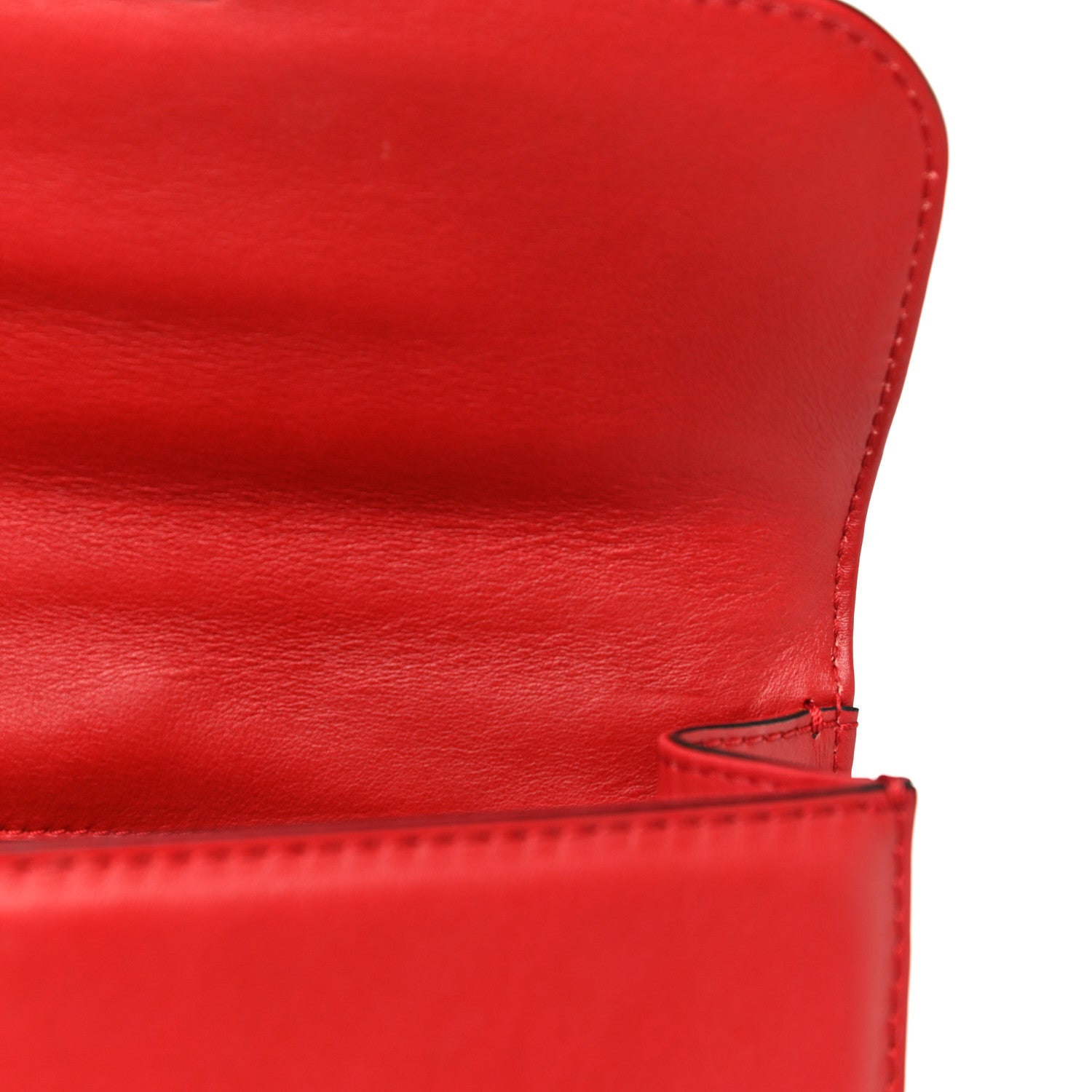 Valentino Garavani Vitello Medium Glam Lock Rockstud Flap Red 10 of 11