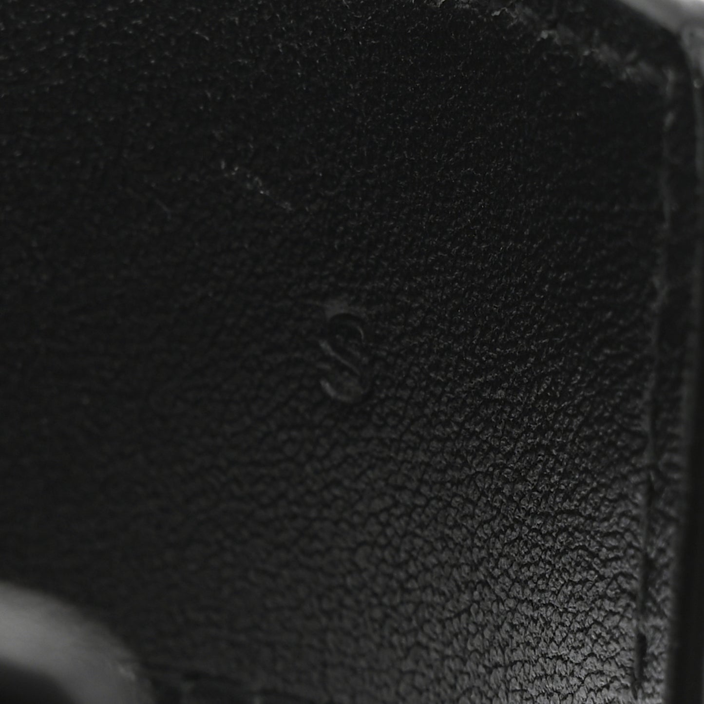 Calfskin Crocodile Embossed Bracelet S Black