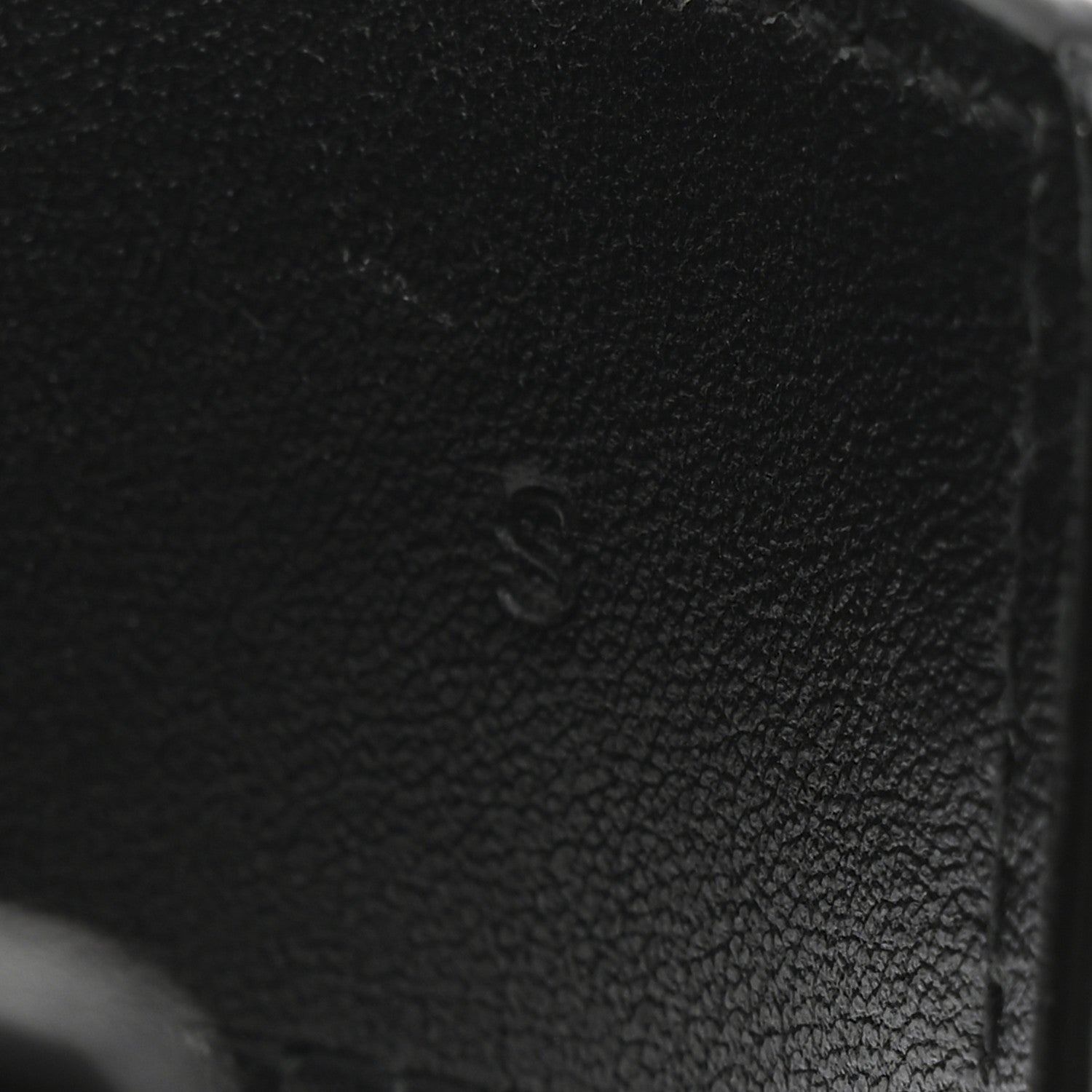 Saint Laurent Calfskin Crocodile Embossed Bracelet S Black 5 of 5