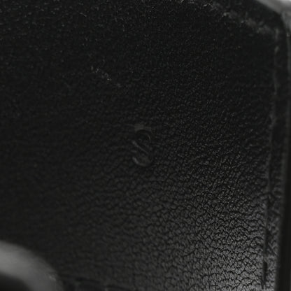 Saint Laurent Calfskin Crocodile Embossed Bracelet S Black 5 of 5