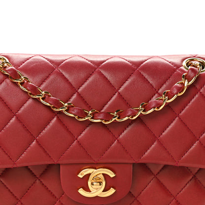 Chanel Lambskin Quilted Small Double Flap Red 9 of 12
