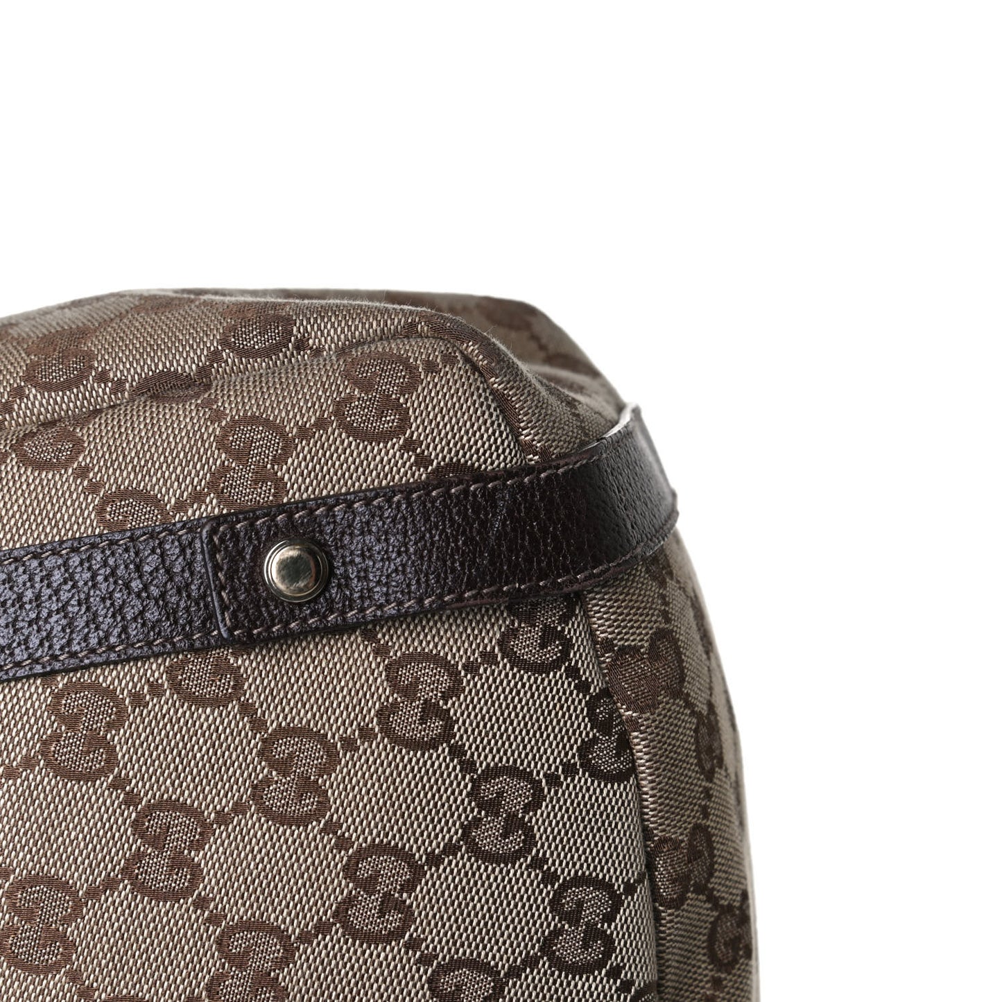 Monogram Medium Abbey Shoulder Bag Dark Brown