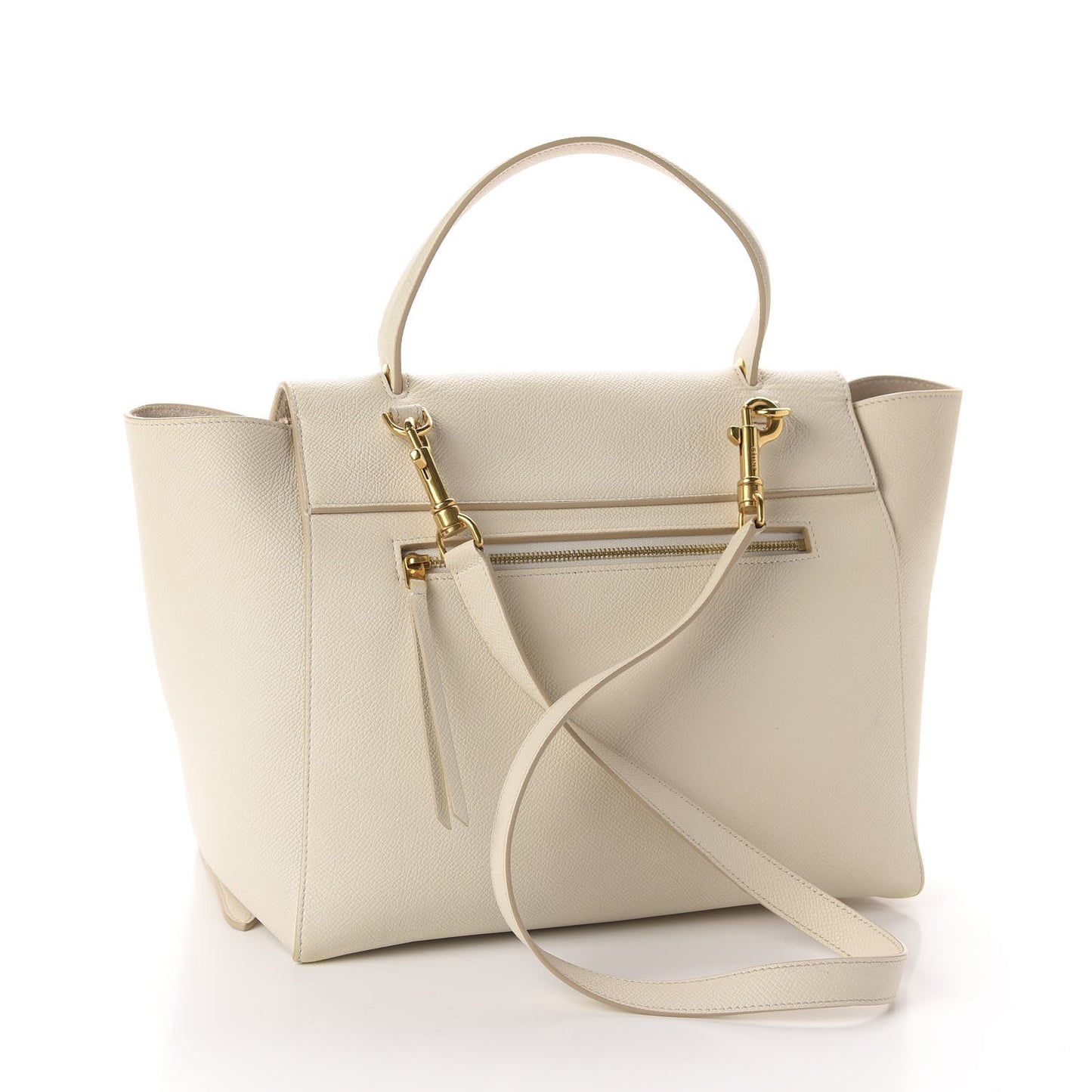 Grained Calfskin Mini Belt Bag White