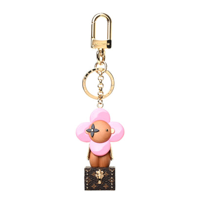 Louis Vuitton Resin Wood Vivienne Trunk VIP Bag Charm Key Holder Pink 1 of 3