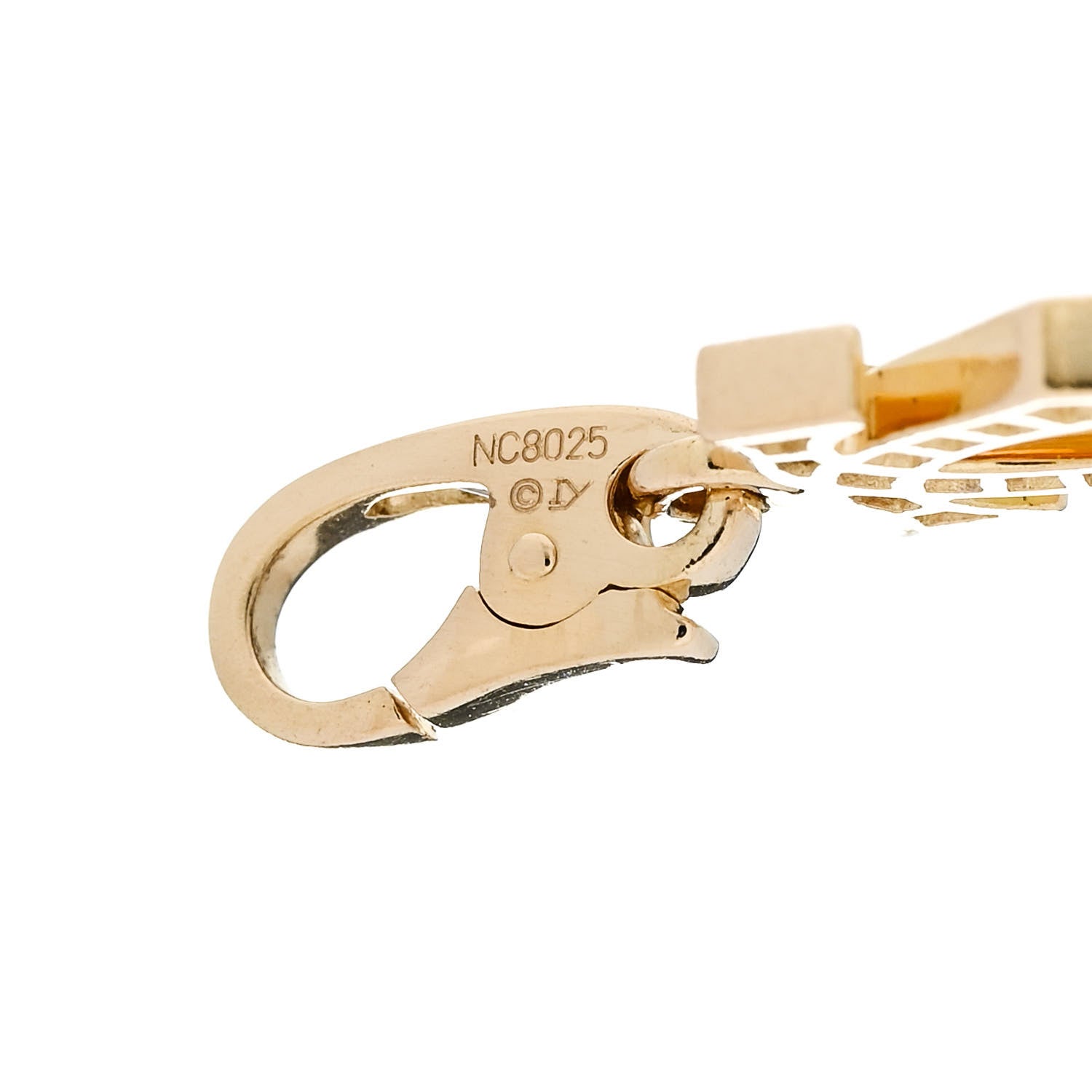Cartier 18K Yellow Gold Diamond Logo Charm 4 of 6