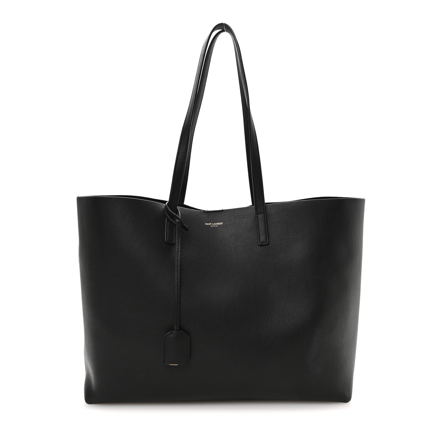Calfskin Large Shopping Tote Black