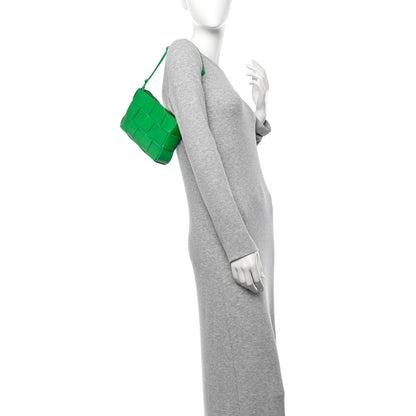 Bottega Veneta Calfskin Maxi Intrecciato Cassette Pouch On Strap Parakeet 2 of 10