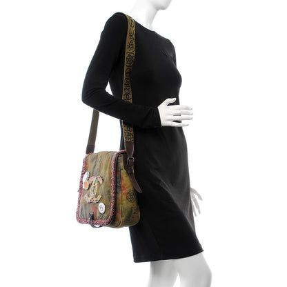 Chanel Washed Toile Graffiti On The Pavements Messenger Khaki Multicolor 2 of 9
