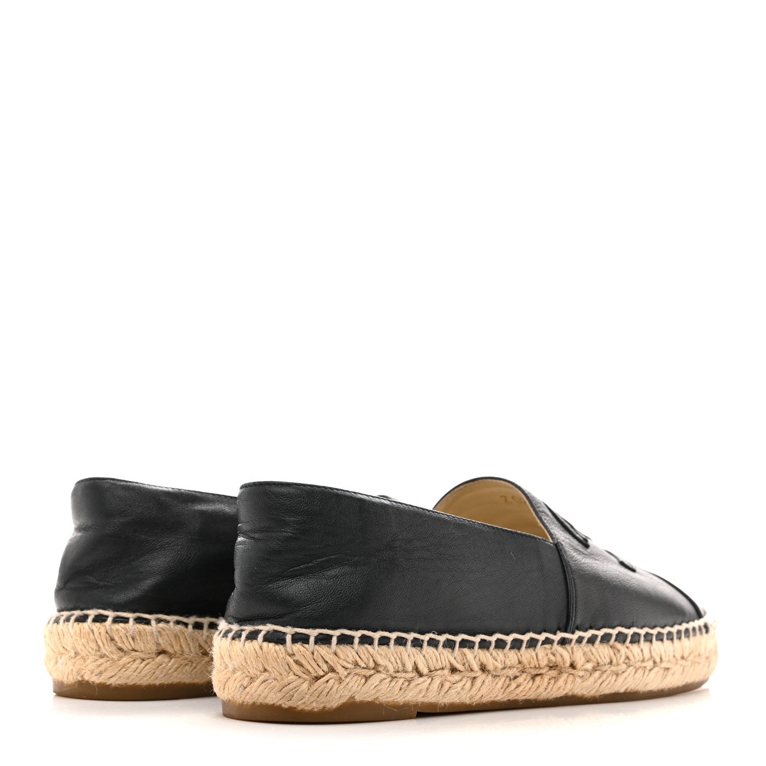 Chanel Lambskin CC Espadrilles 38 Dark Navy 5 of 13