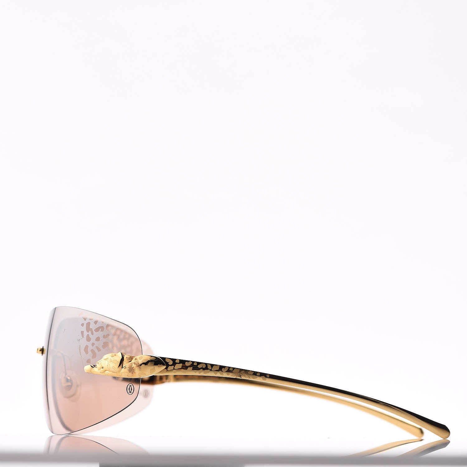 Cartier Panthere De Shield Sunglasses Gold 3 of 7