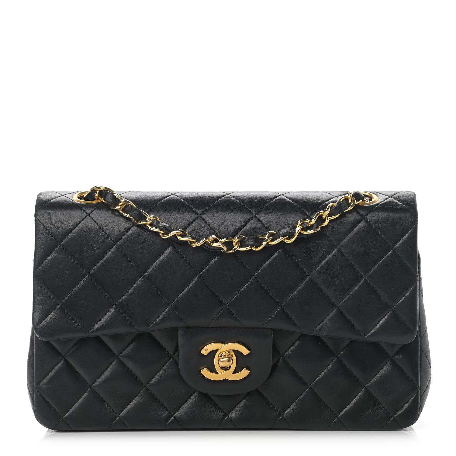 Chanel Lambskin Quilted Small Double Flap Black 1 of 18