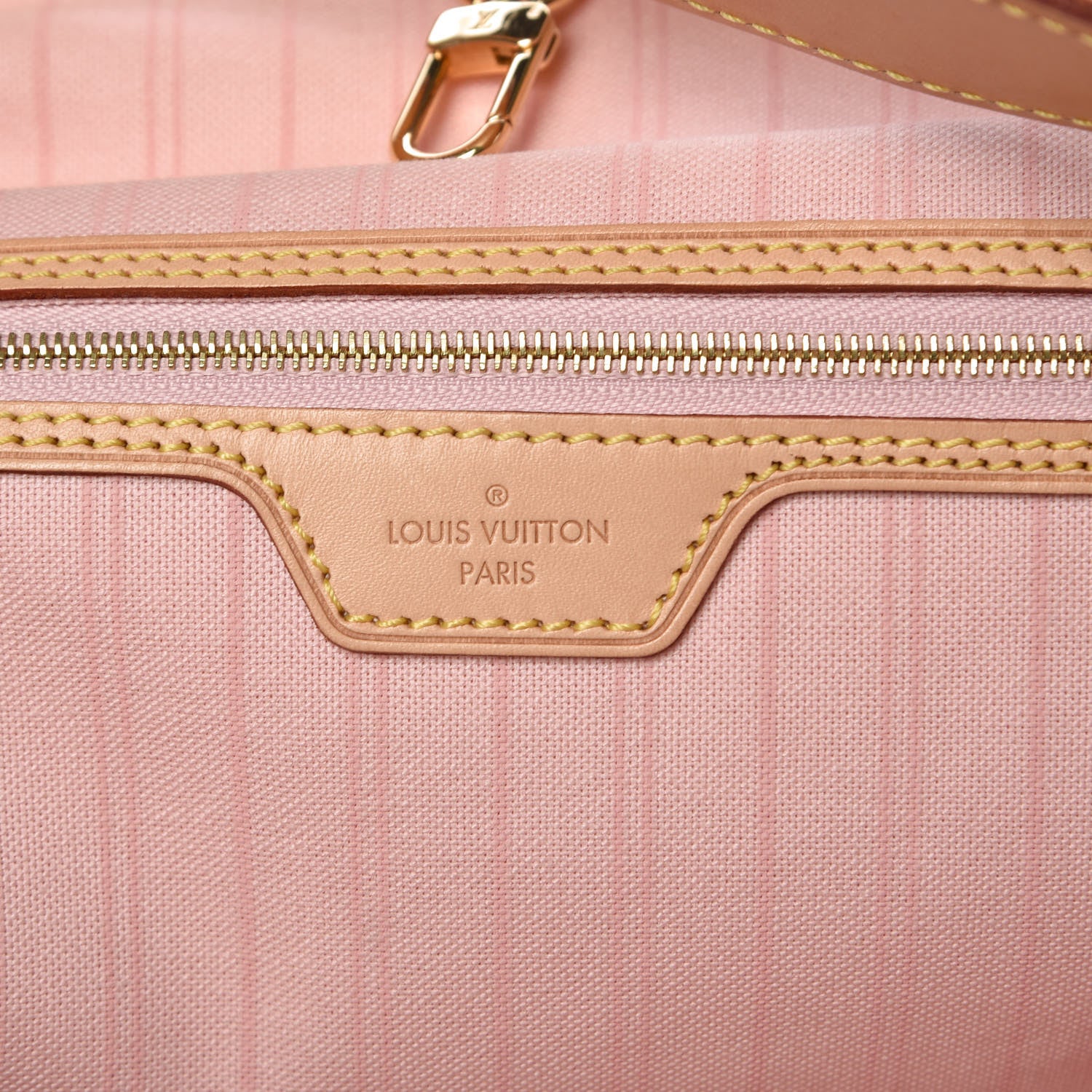 Louis Vuitton Damier Azur Delightful MM Rose Ballerine 6 of 14
