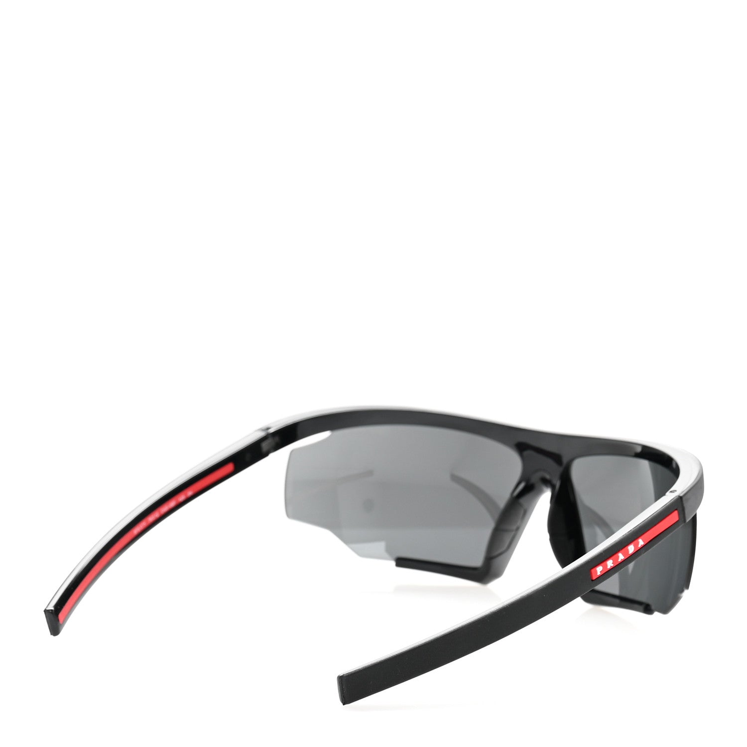 Prada Metal Rubber Linea Rossa Sport Sunglasses SPS 07Y Black 4 of 8