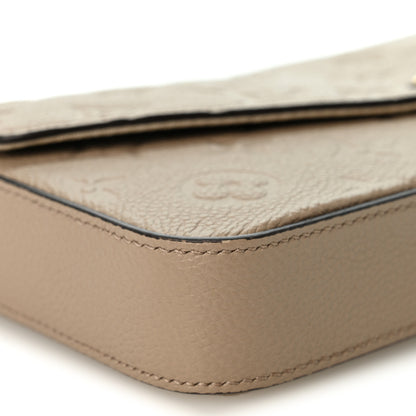 Louis Vuitton Empreinte Pochette Felicie Chain Wallet Tourterelle 7 of 9