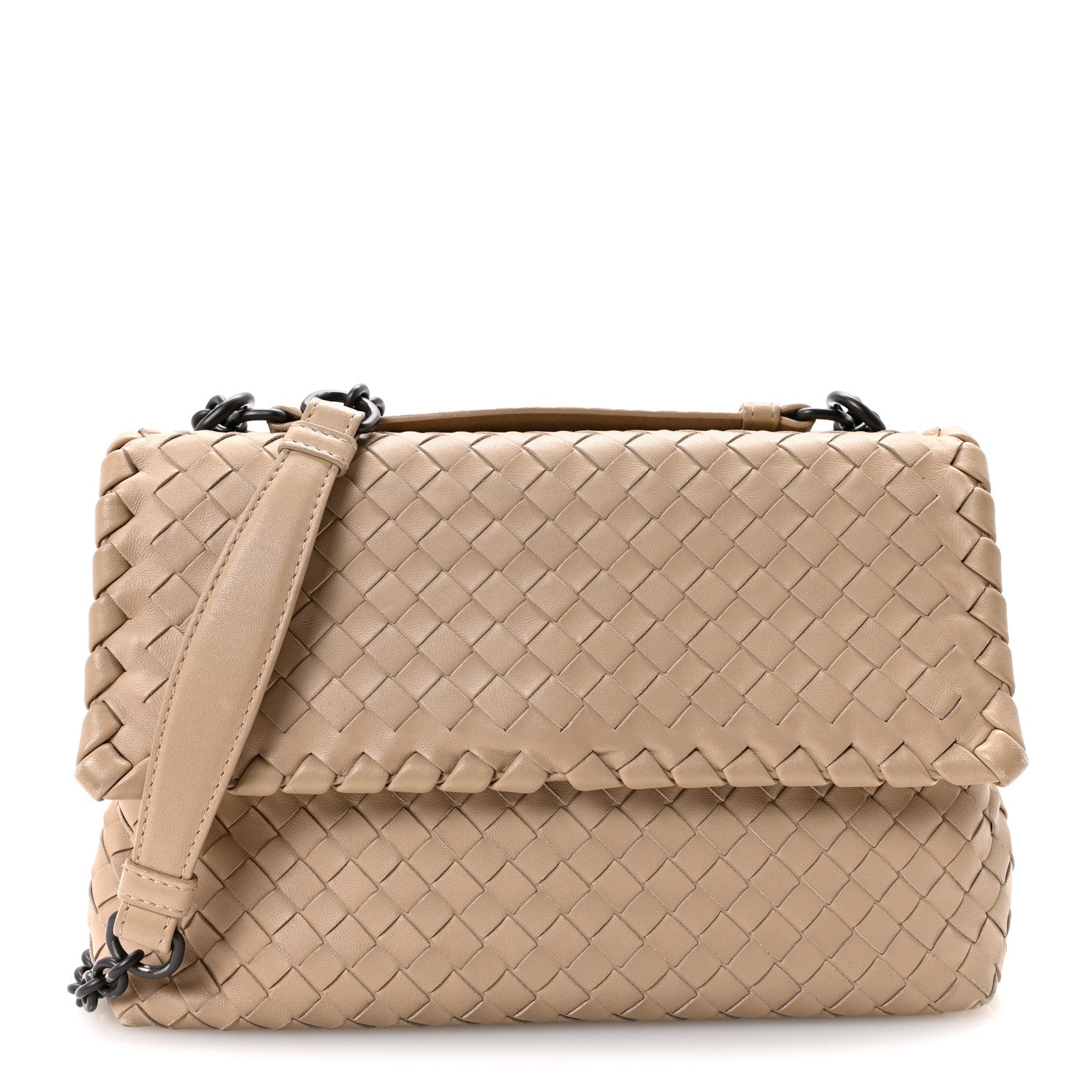 Bottega Veneta Nappa Intrecciato Small Olimpia Shoulder Bag Mink 1 of 15