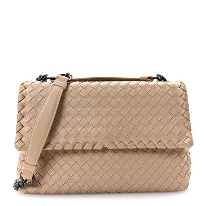 Bottega Veneta Nappa Intrecciato Small Olimpia Shoulder Bag Mink 1 of 15