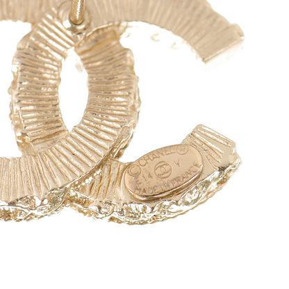 Chanel Enamel CC Baroque Earrings Black Gold 4 of 5