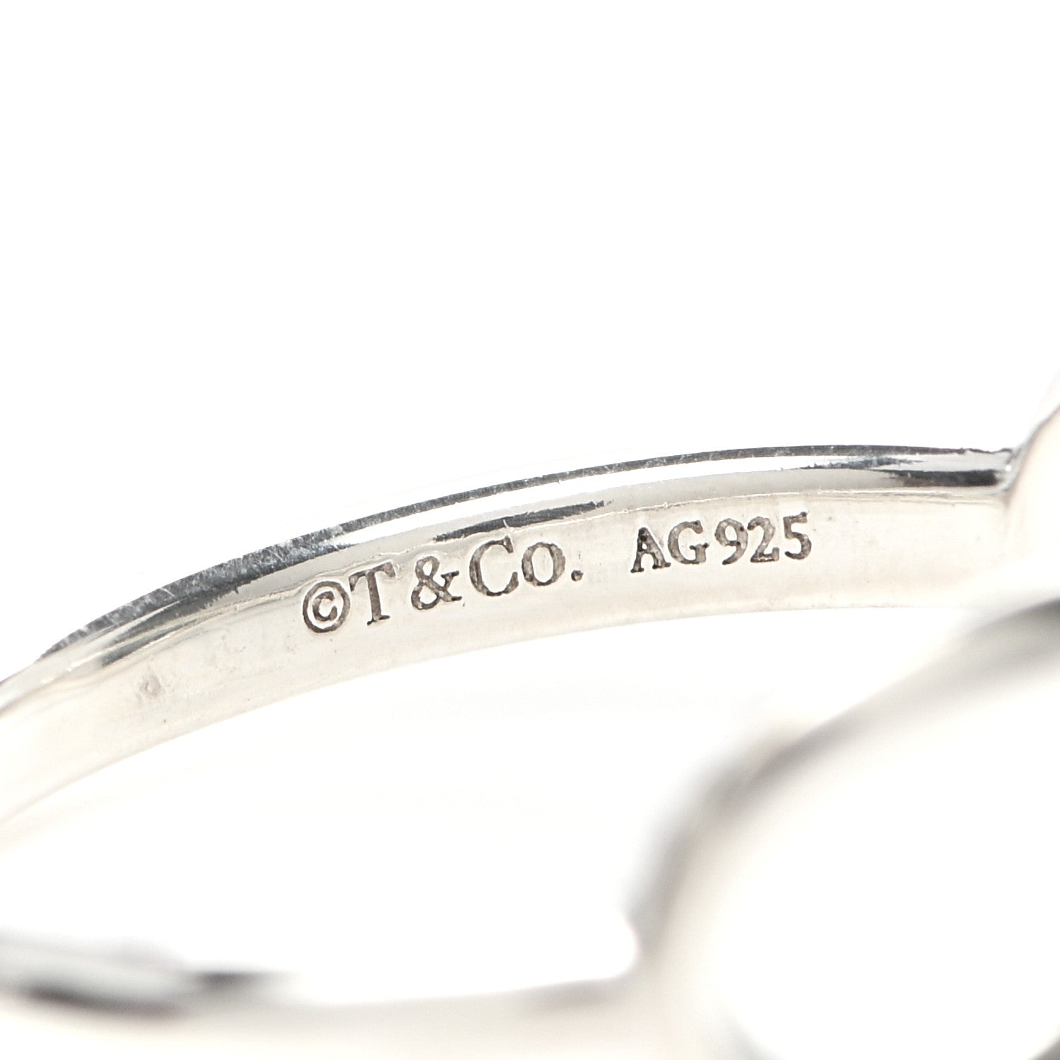 Tiffany Sterling Silver Infinity Ring 49 5 4 of 4