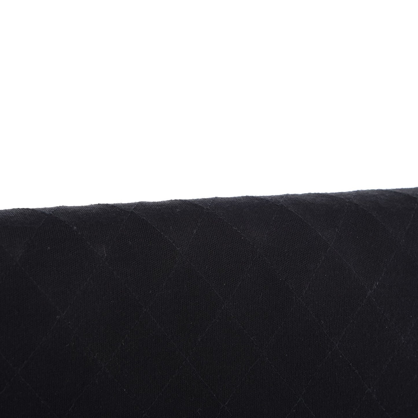Jersey Quilted Medium Single Flap Black