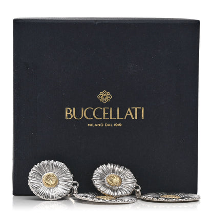 Buccellati Sterling Silver Vermeil Blossoms Daisy Drop Earrings 5 of 5