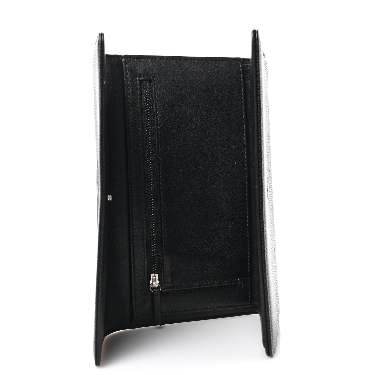 Caviar Timeless CC Large Gusset Flap Wallet Black