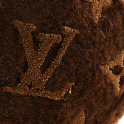 Louis Vuitton Shearling LV Paw Key Holder Bag Charm Brown 5 of 6