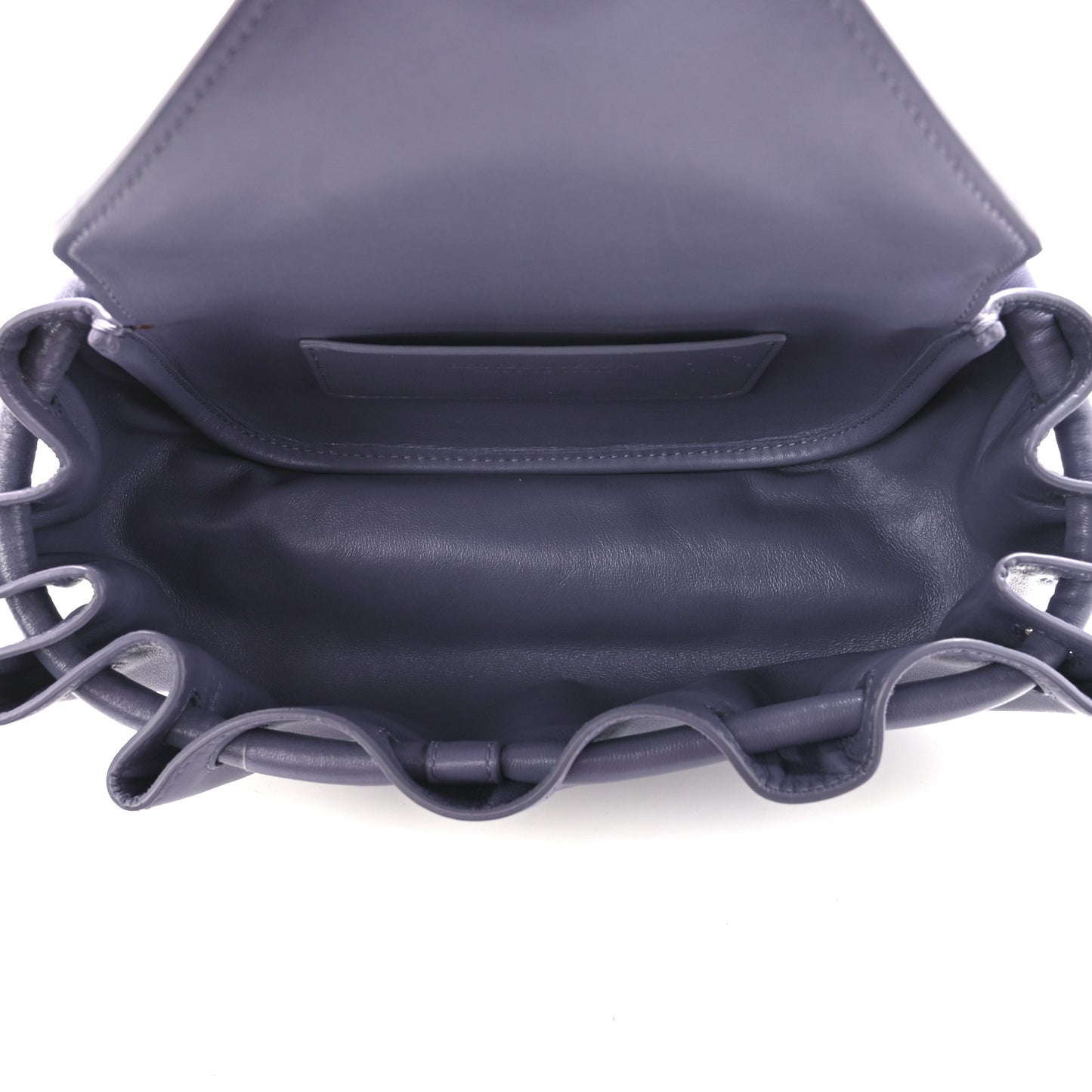 Lambskin Small Beak Triangle Flap Shoulder Bag Lavender