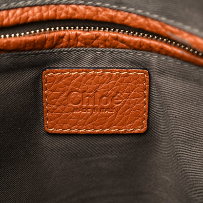 Chloe Calfskin Medium Marcie Satchel Tan 6 of 12