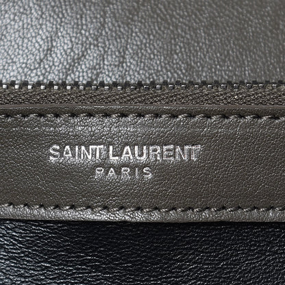 Saint Laurent Sheepskin Matelasse Chevron Monogram Large College Satchel Bronze 6 of 13