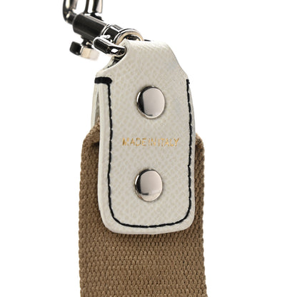 Dolce & Gabbana Canvas Dauphine Studded Bandistico Strap Beige White 7 of 8