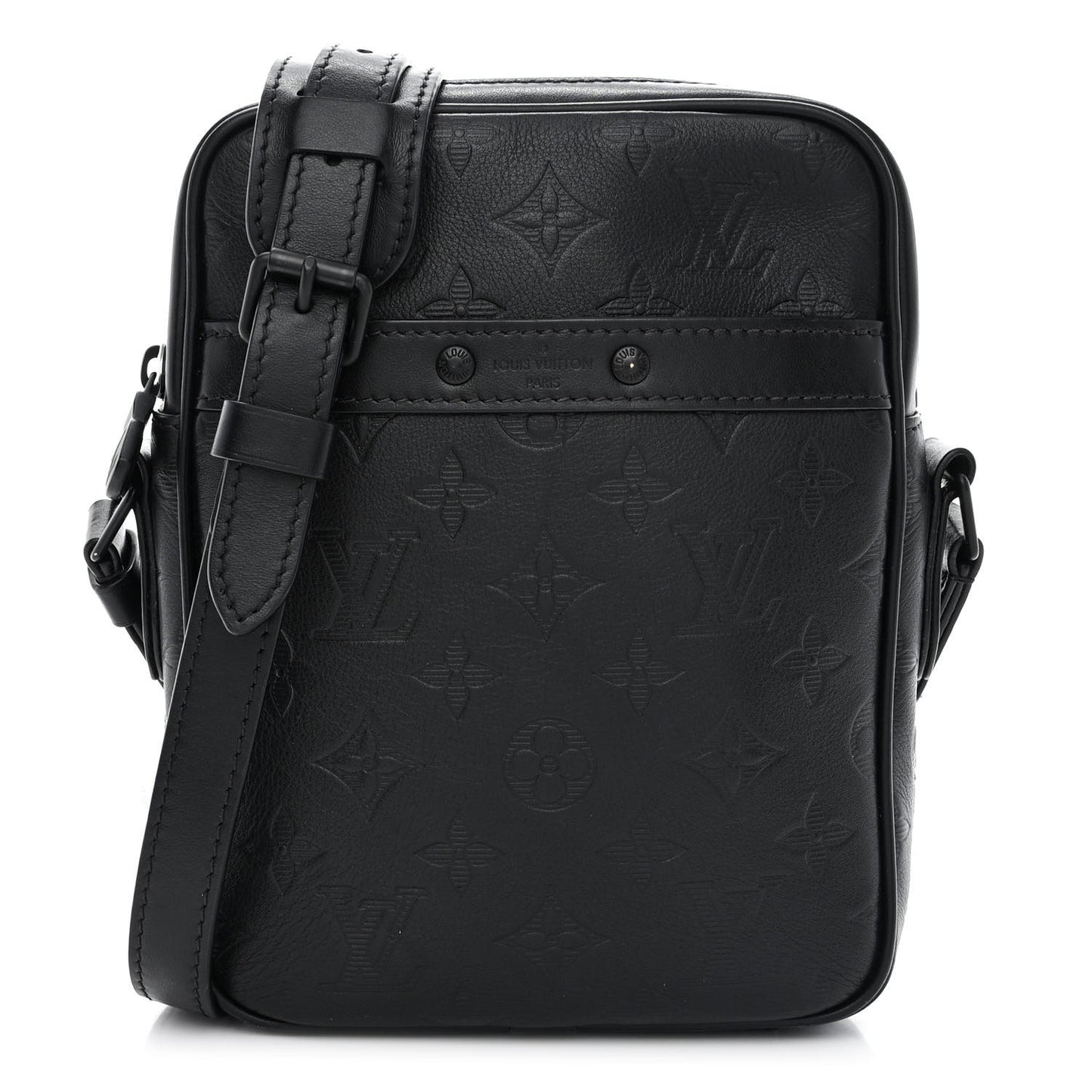 Calfskin Monogram Shadow Danube PM Black