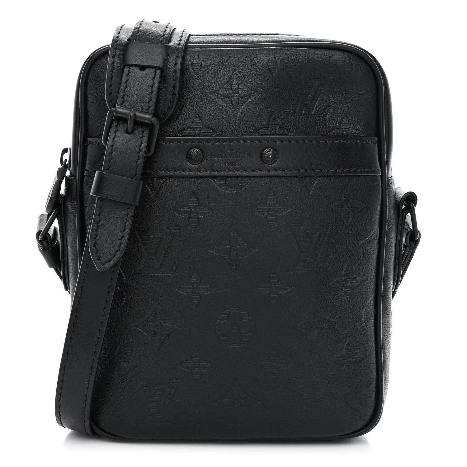 Louis Vuitton Calfskin Monogram Shadow Danube PM Black 1 of 11
