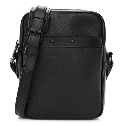 Louis Vuitton Calfskin Monogram Shadow Danube PM Black 1 of 11