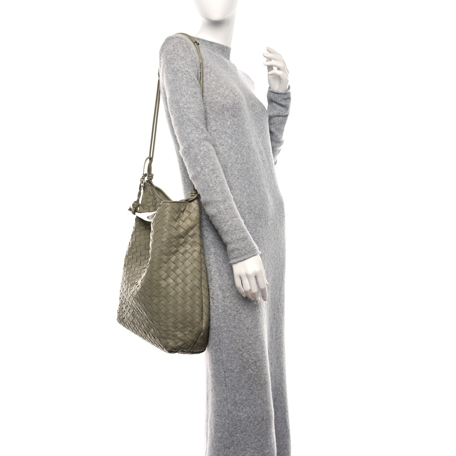 Bottega Veneta Nappa Intrecciato Large Sardine Bag Travertine 2 of 9