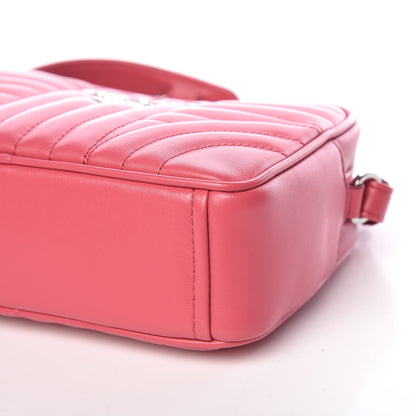 Prada Soft Calfskin Diagramme Crossbody Bag Peonia 9 of 9
