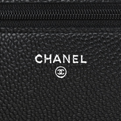 Chanel Caviar Quilted Wallet on Chain WOC Black 6 of 12