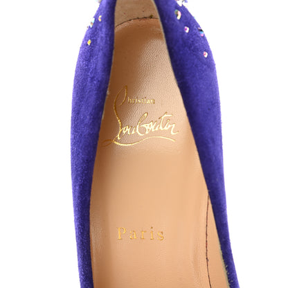 Christian Louboutin Suede Candidate 100 Pumps 39 Purple Pop 7 of 14