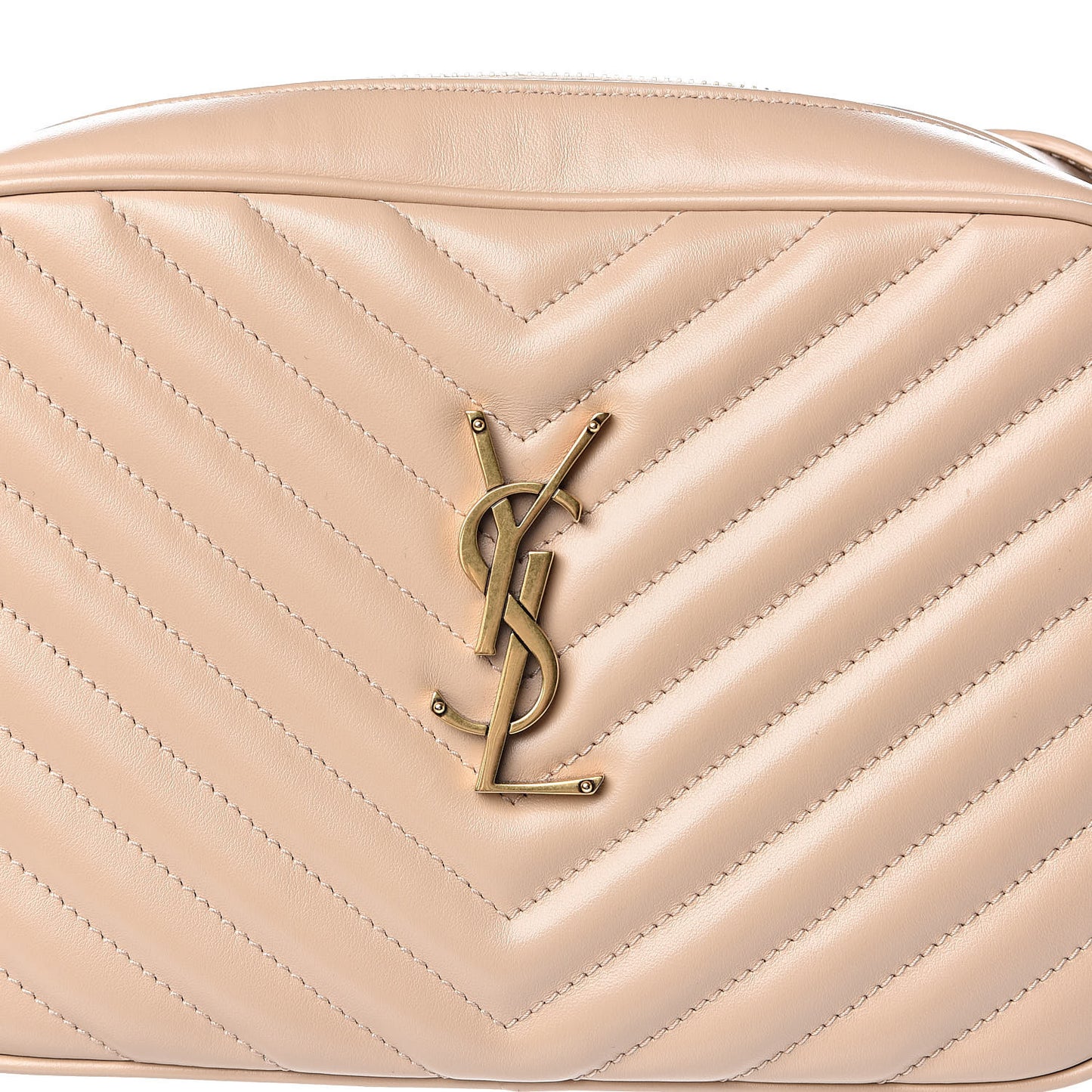 Calfskin Matelasse Monogram Lou Camera Bag Nude Powder
