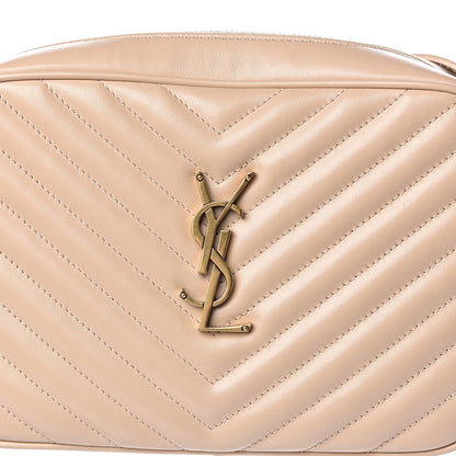 Saint Laurent Calfskin Matelasse Monogram Lou Camera Bag Nude Powder 10 of 10