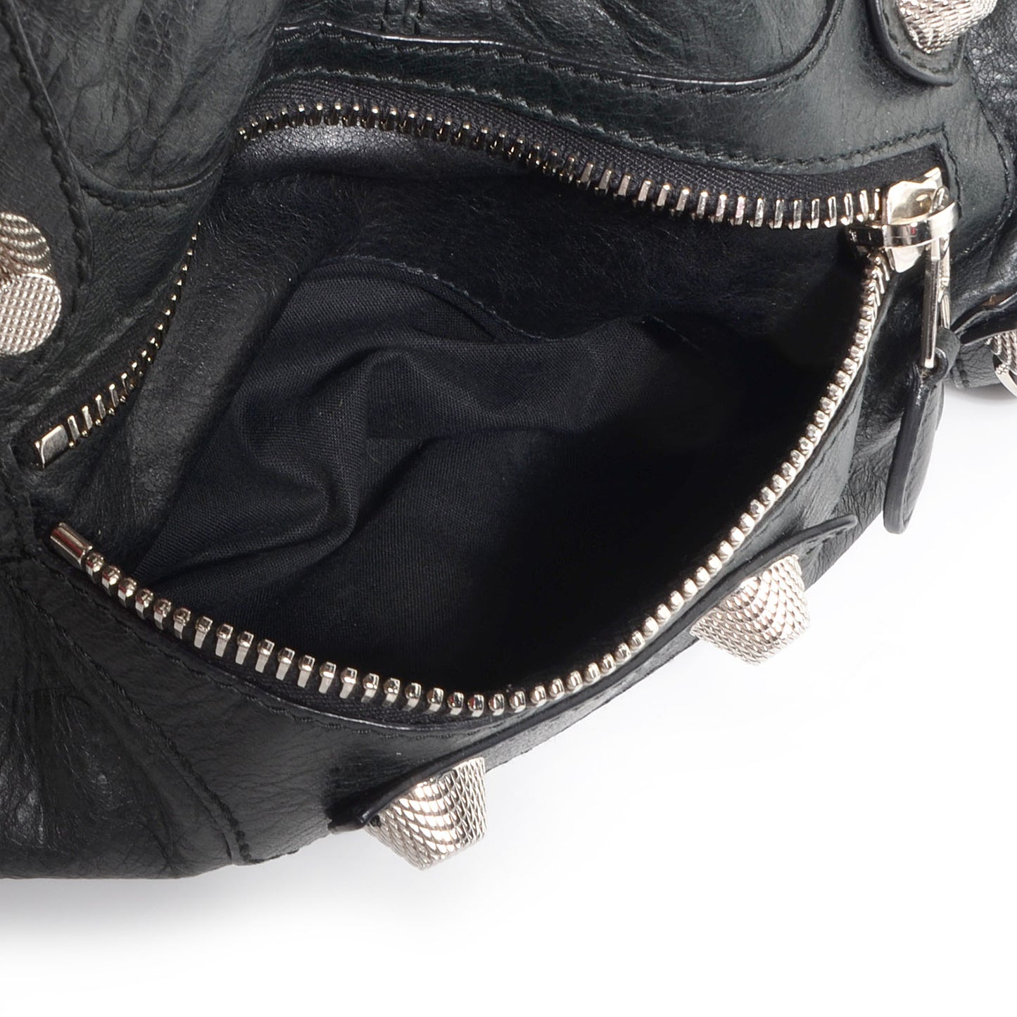 Agneau Giant 21 Silver Hardware Part Time Black