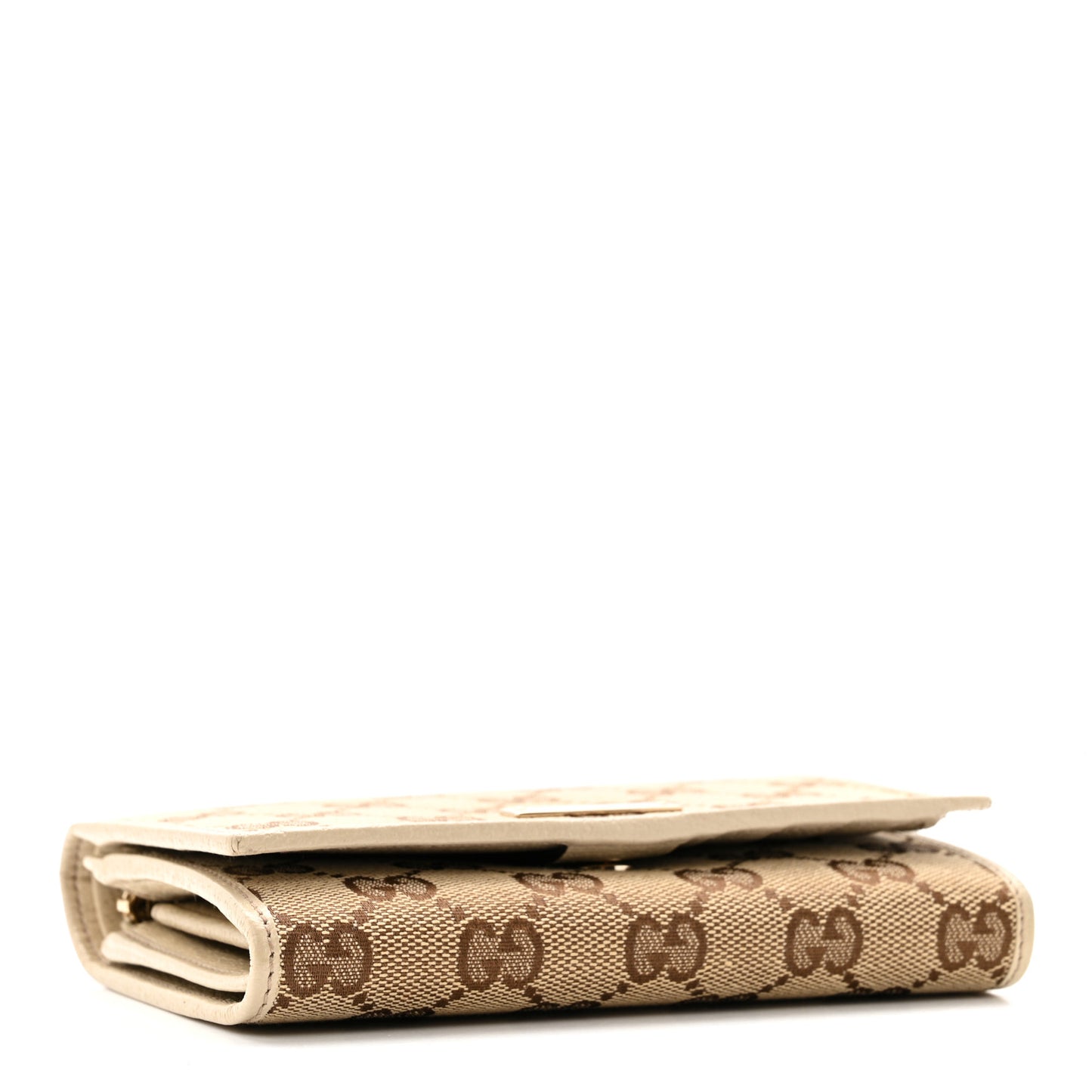 Monogram Two Fold Wallet Beige