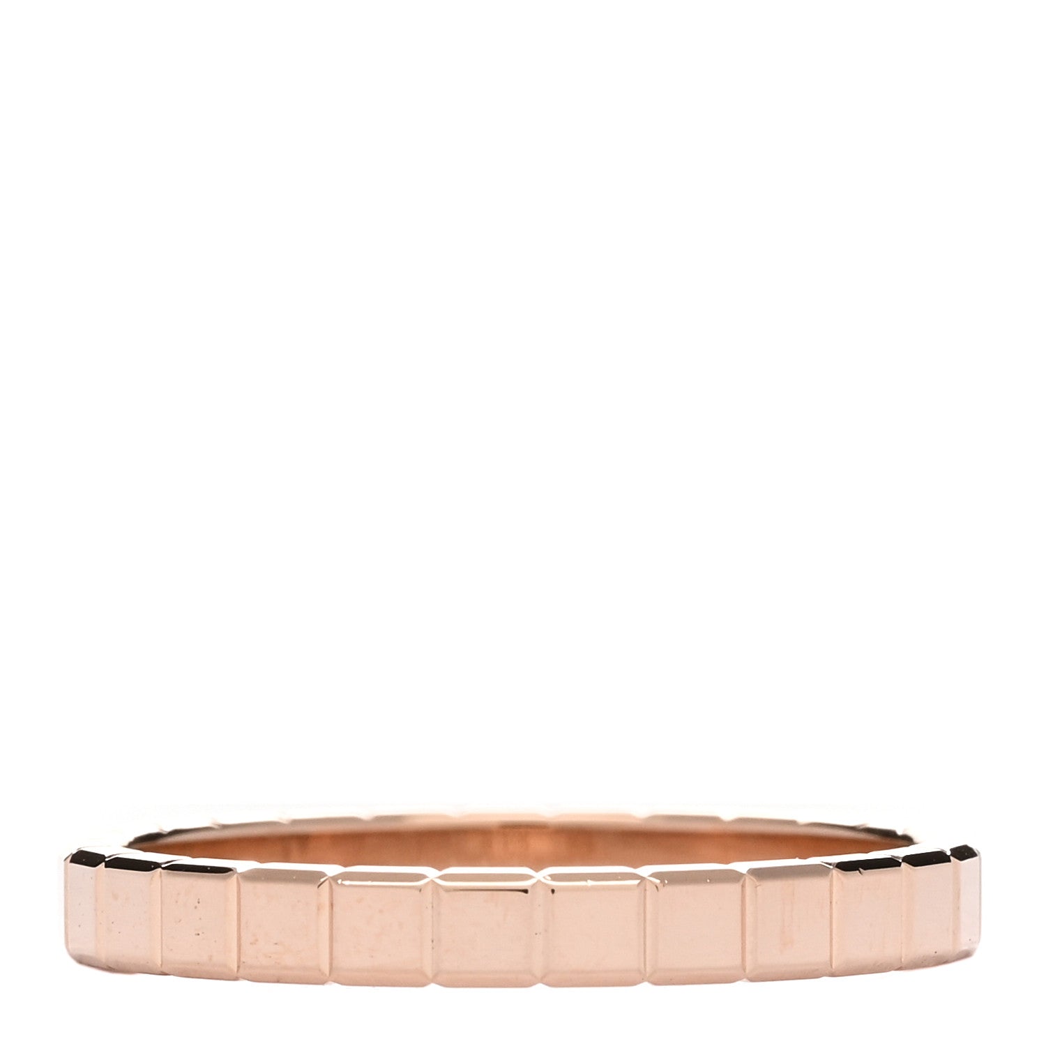 Chopard 18K Rose Gold Diamond Ice Cube Band Ring 53 6.5 2 of 4