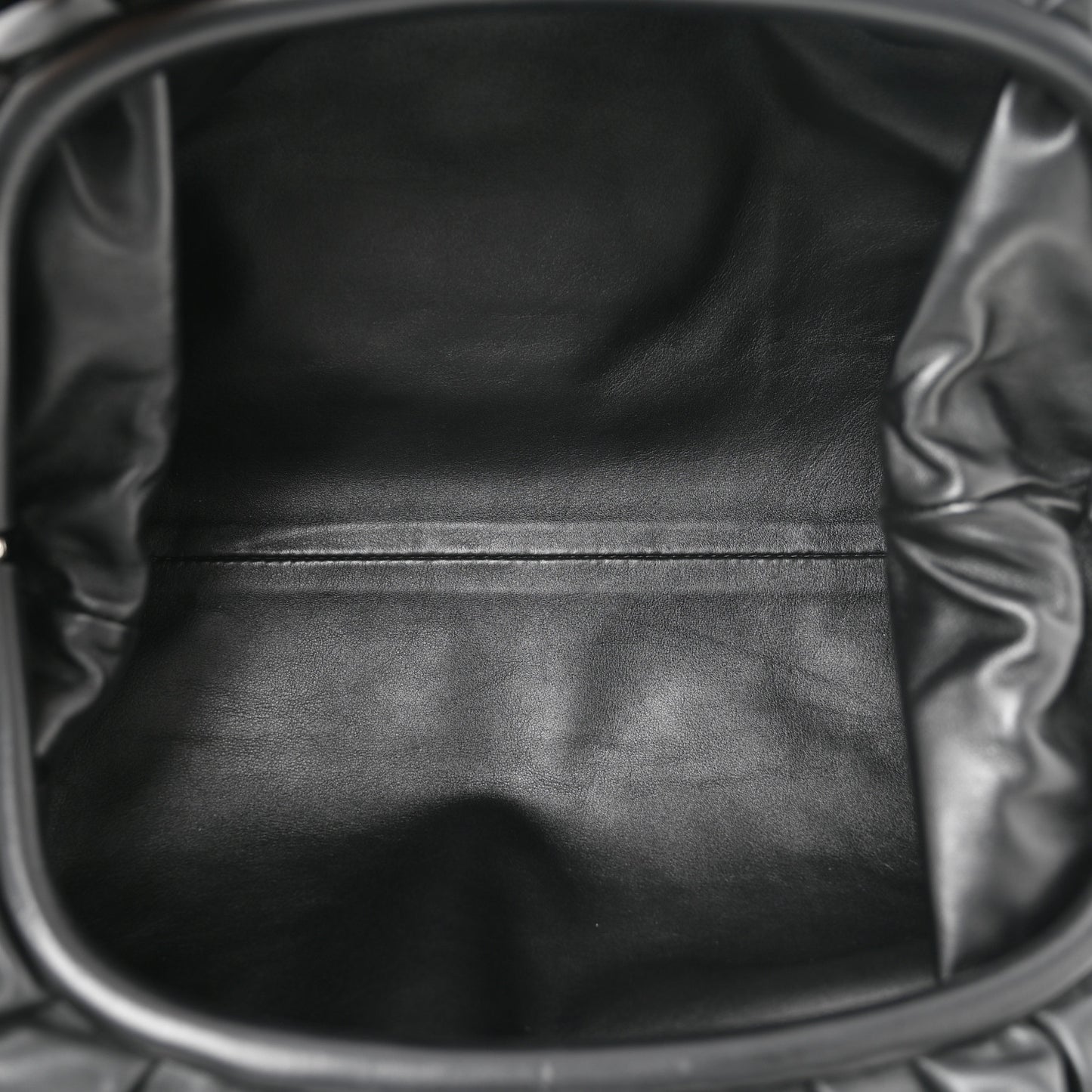 Smooth Butter Calf The Pouch Oversized Clutch Black