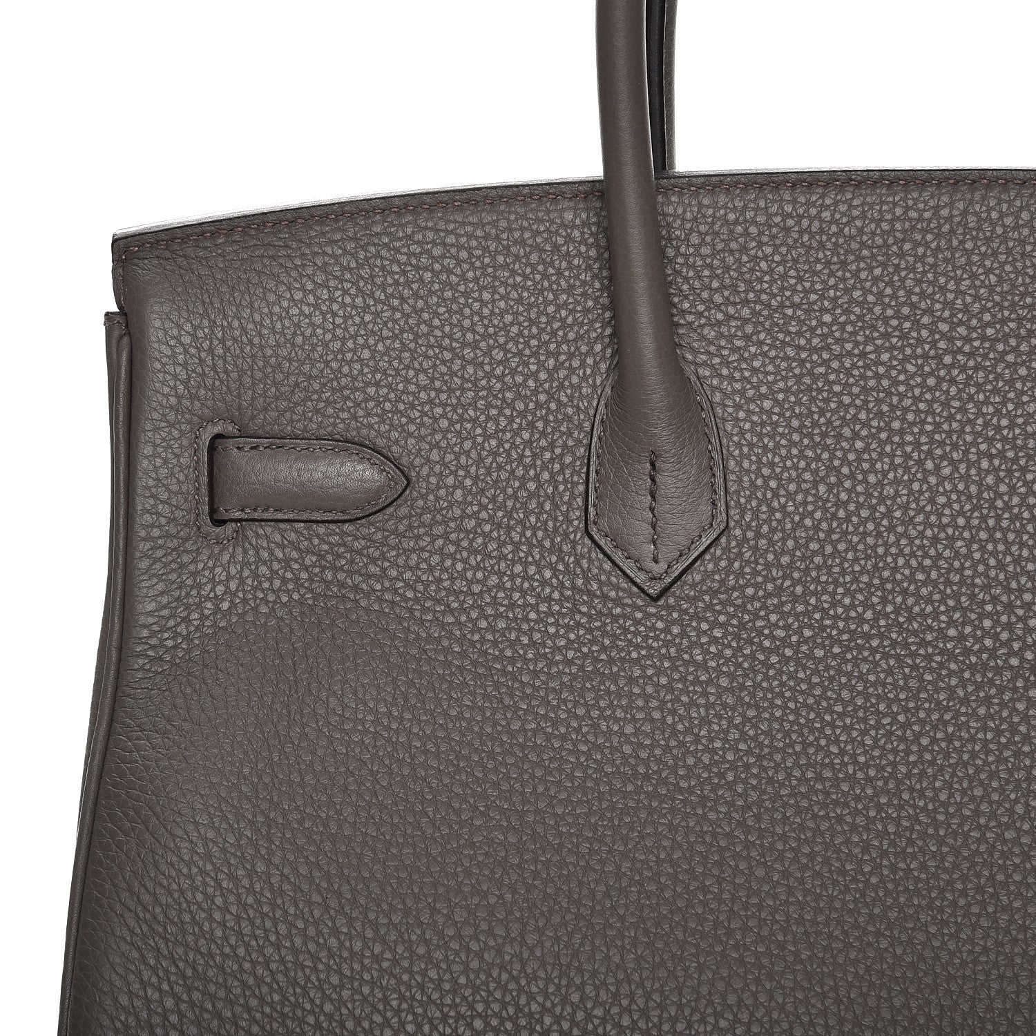 Hermes Taurillon Clemence Birkin 35 Etain 32 of 41