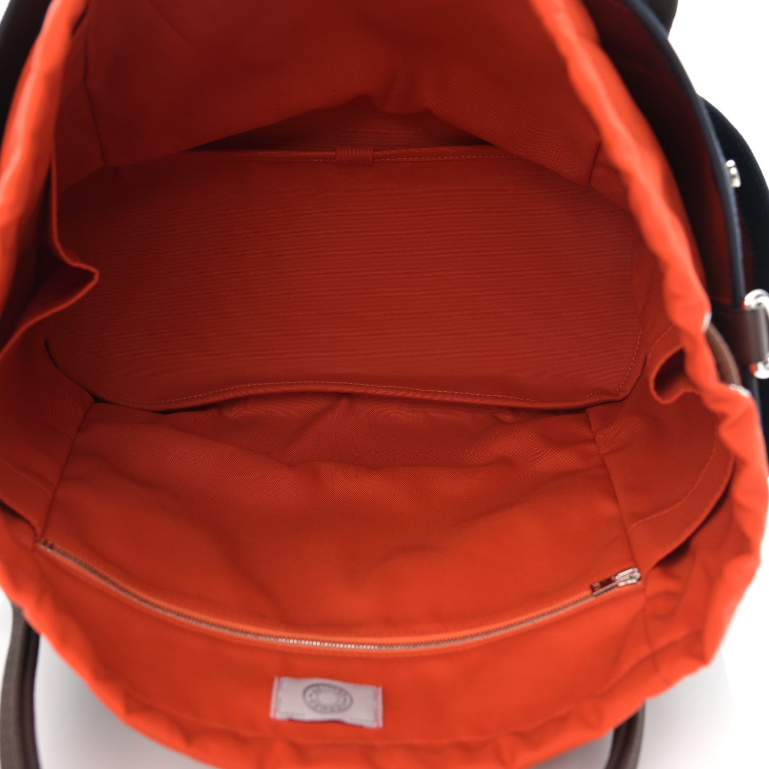 Hermes Toile Sac De Pansage Groom Bleu Navy Feu 6 of 13