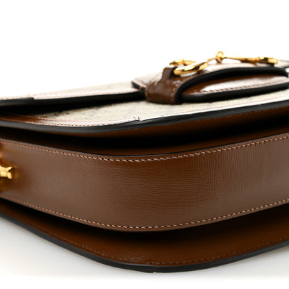 Gucci GG Supreme Monogram Horsebit 1955 Shoulder Bag Beige Brown Sugar 9 of 10